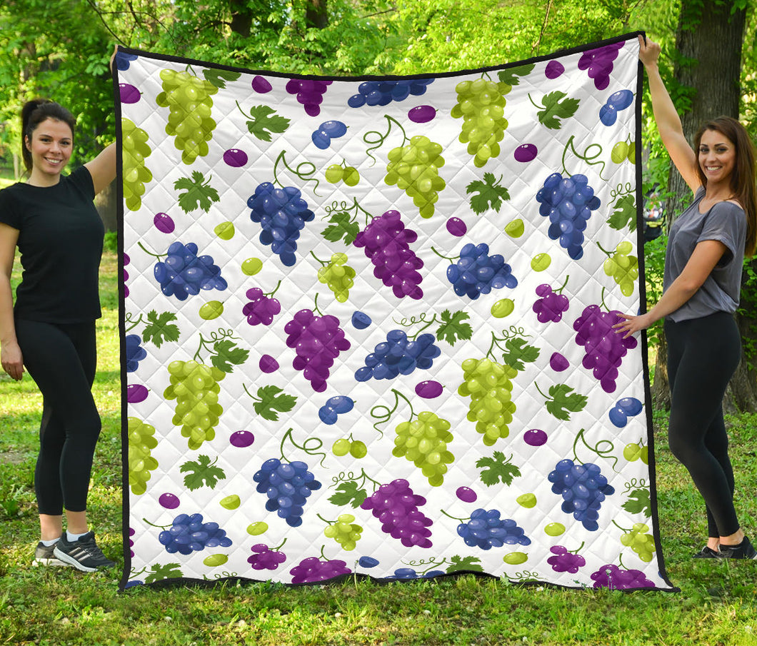 Grape Pattern Premium Quilt