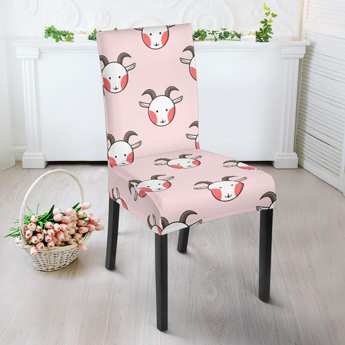 Cute Goat Pattern Dining Chair Slipcover
