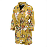 Camels Ethnic Motif Pattern Men'S Bathrobe