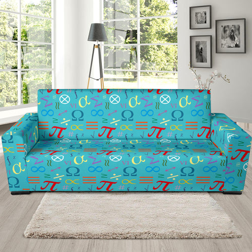 Math Pattern Print Design 02 Sofa Slipcover