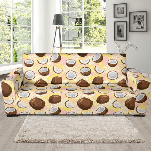 Coconut Pattern Print Design 05 Sofa Slipcover