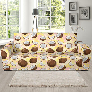 Coconut Pattern Print Design 05 Sofa Slipcover