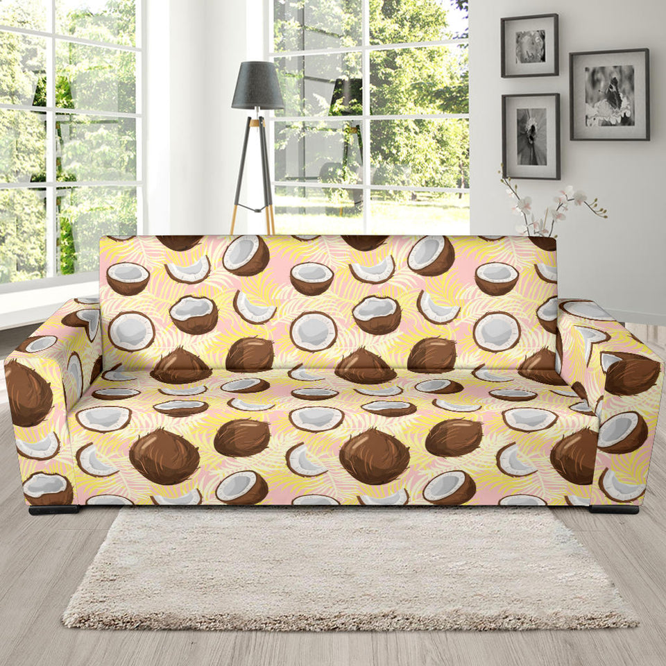 Coconut Pattern Print Design 05 Sofa Slipcover