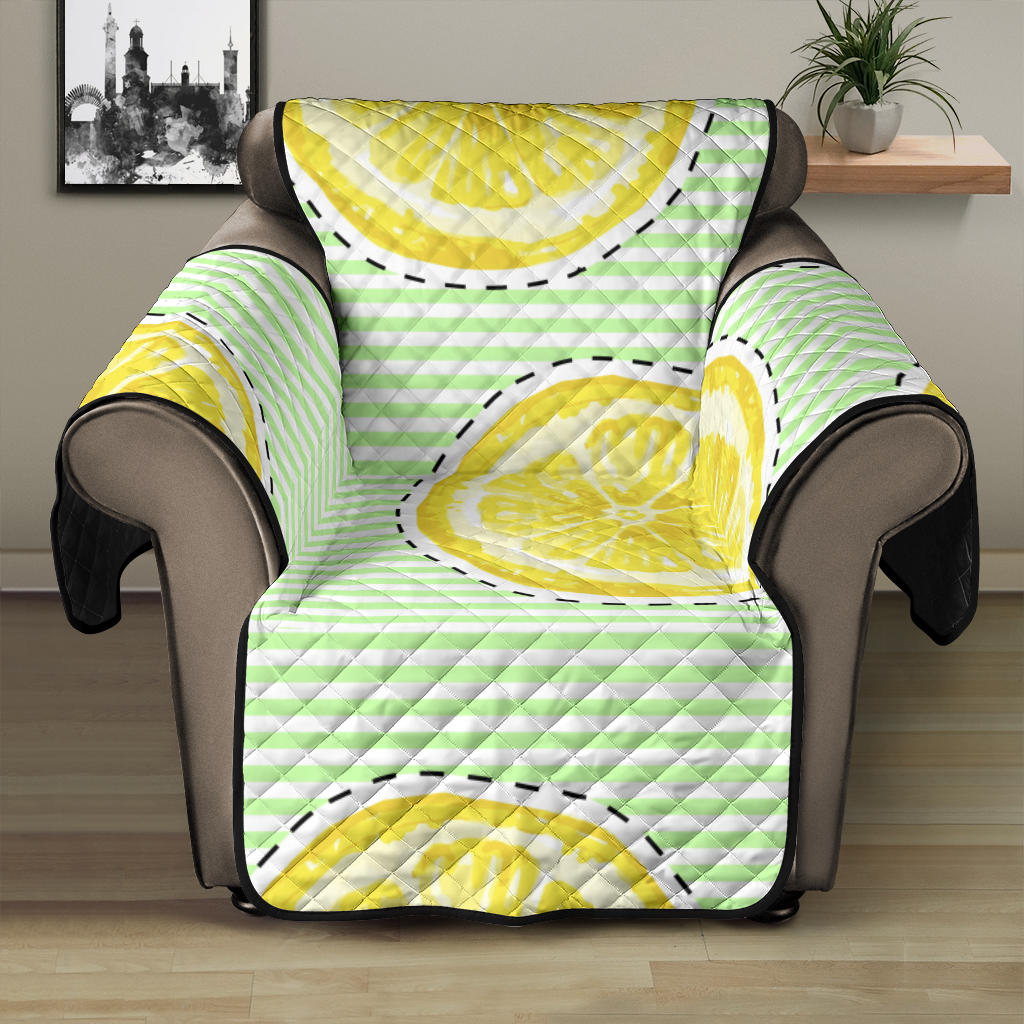 slice of lemon pattern Recliner Cover Protector