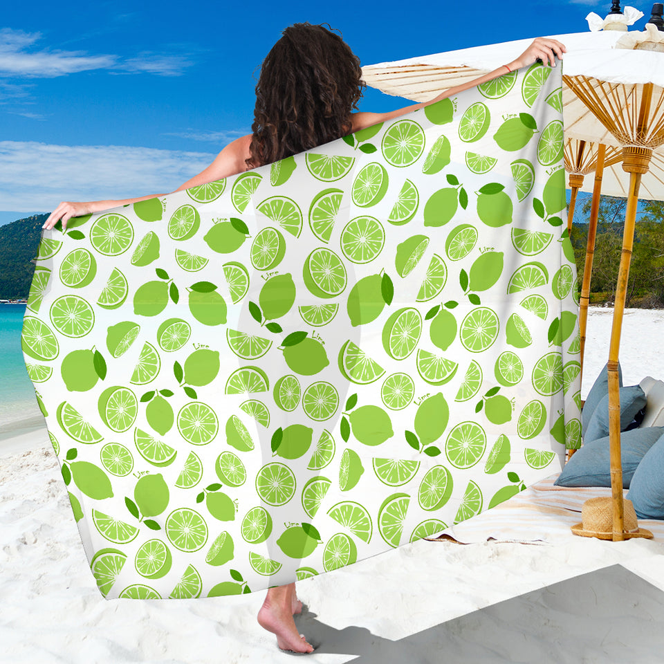 Lime Design Pattern Sarong