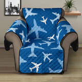 Airplane pattern in the sky Recliner Cover Protector
