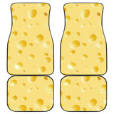 Cheese Texture Front And Back Car Mats