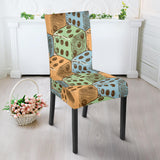 Dice Pattern Print Design 05 Dining Chair Slipcover