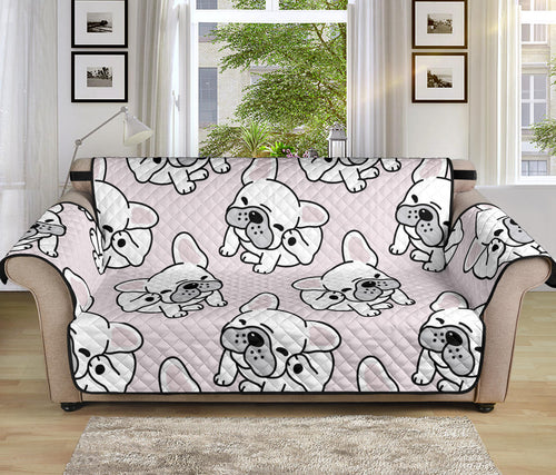 Cute french bulldog pattern Sofa Cover Protector