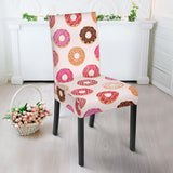 Colorful Donut Pattern Dining Chair Slipcover