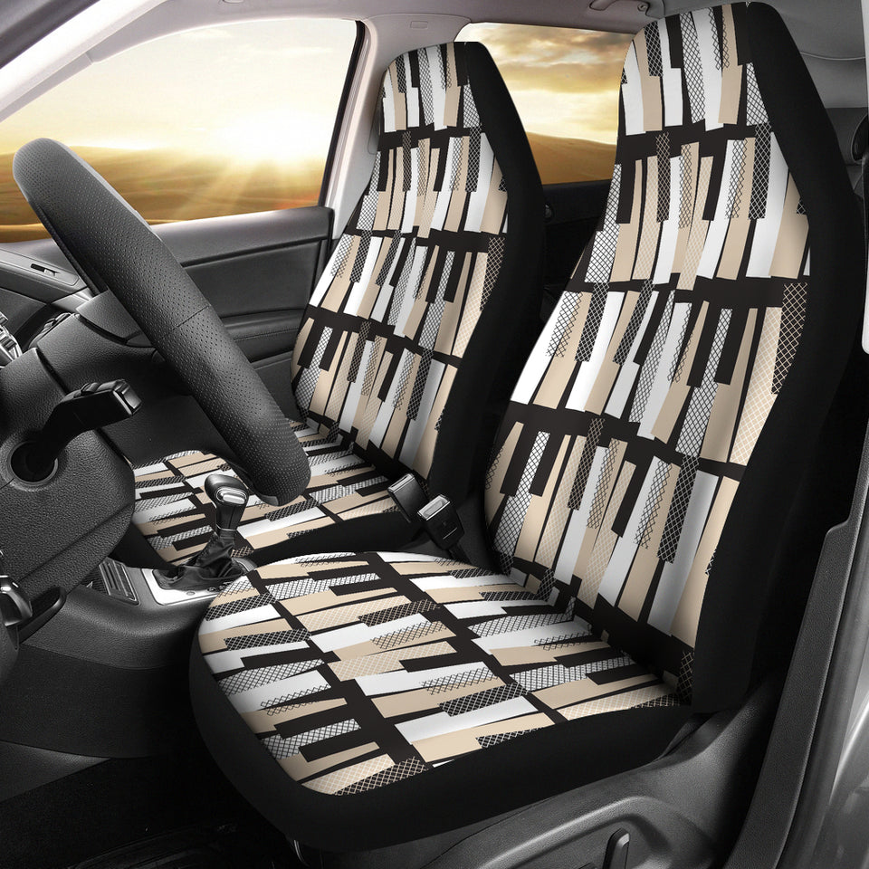 Piano Pattern Print Design 04 Universal Fit Car Seat Covers