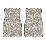 Stingray Pattern Print Design 05 Front Car Mats