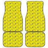 Duck Toy Pattern Print Design 02 Front and Back Car Mats