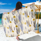 Lavender Modern Pattern Blackground Sarong