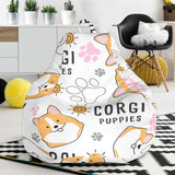 Corgi Dog Pattern Bean Bag Cover