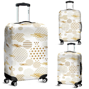 Beautiful Gold Japanese Pattern Luggage Covers