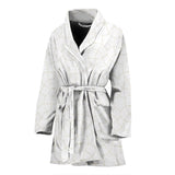 Arabic White Pattern Women'S Bathrobe