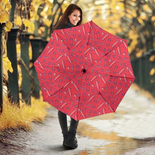 Skate Board Pattern Print Design 01 Umbrella