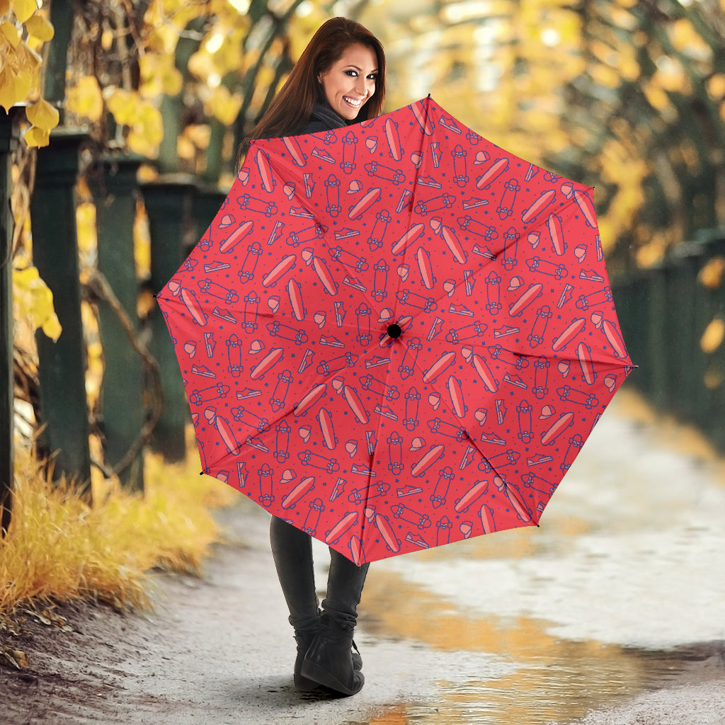 Skate Board Pattern Print Design 01 Umbrella