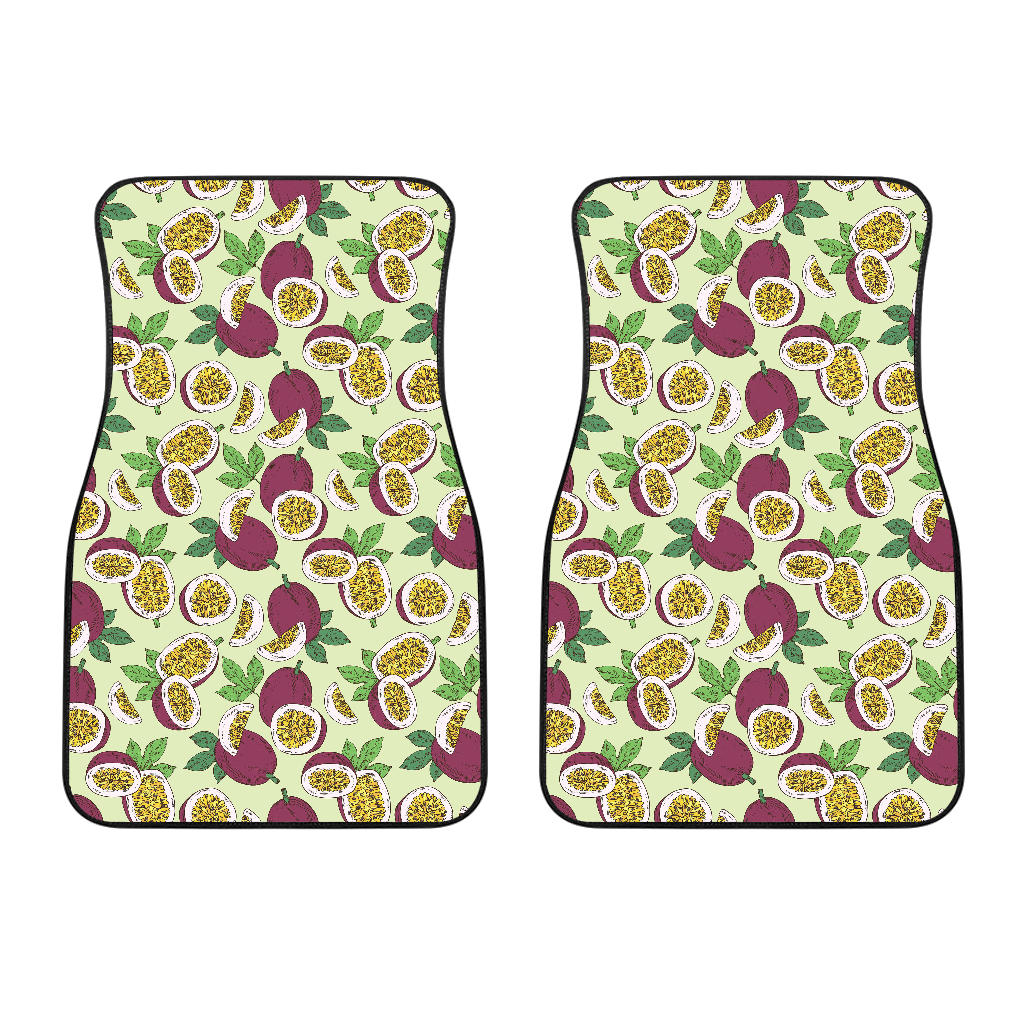 Passion Fruit Pattern Front Car Mats