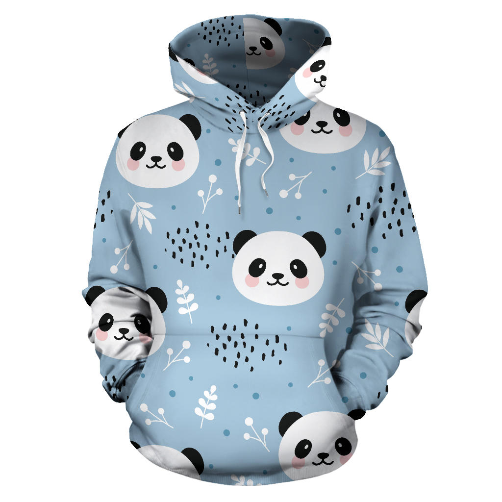 Cute Panda Pattern Men Women Pullover Hoodie