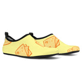 Cheese Design Pattern Aqua Shoes