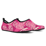 Beautiful Dragonfly Pink Background Aqua Shoes