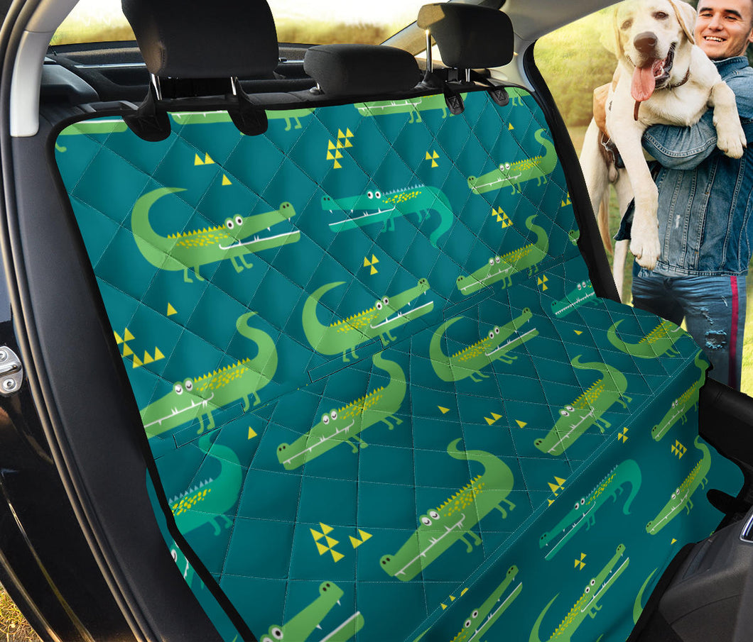Crocodile Pattern Dog Car Seat Covers