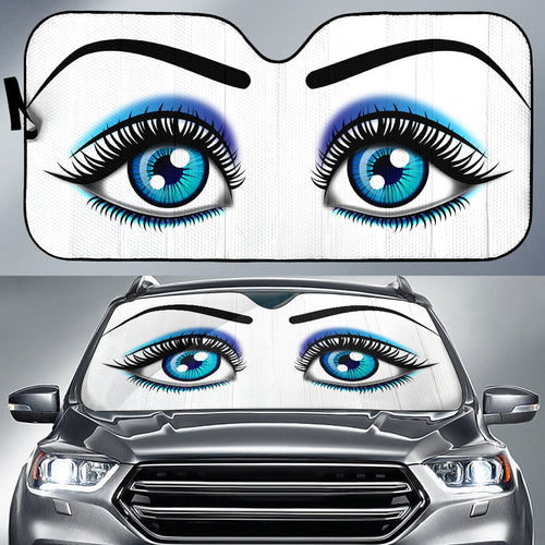 Car Sun Shade Auto Sun Shade - Blue Lady