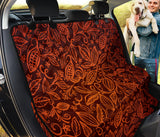 Cocoa Beans Tribal Polynesian Pattern Dog Car Seat Covers