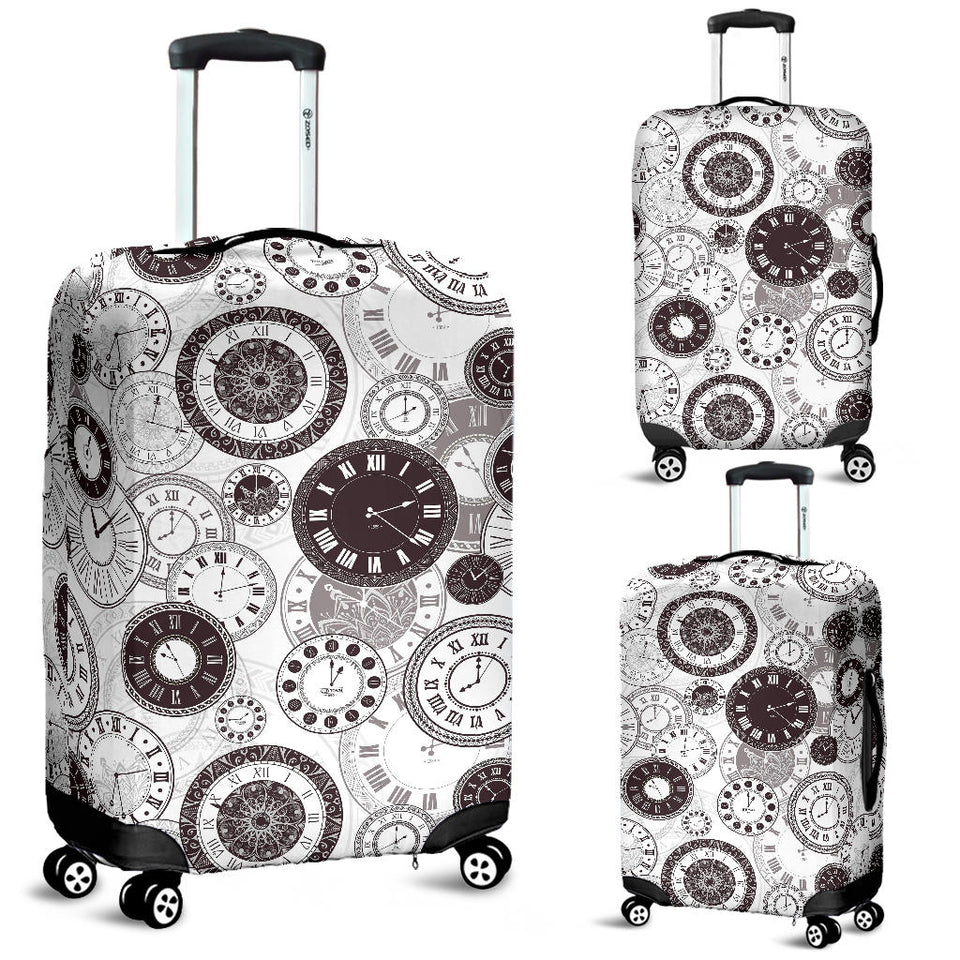 Classic Vintage Clock Pattern Luggage Covers
