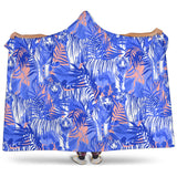 White Bengal Tigers Pattern Hooded Blanket