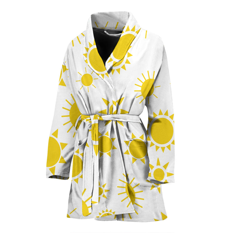 Sun Pattern Women'S Bathrobe
