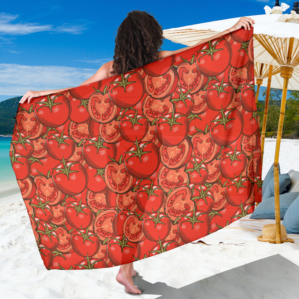 Red Tomato Pattern Sarong