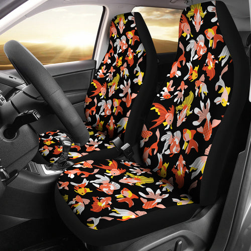 Goldfish Pattern Print Design 03 Universal Fit Car Seat Covers