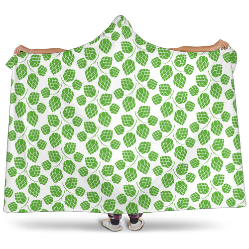 Hop Pattern Background Hooded Blanket