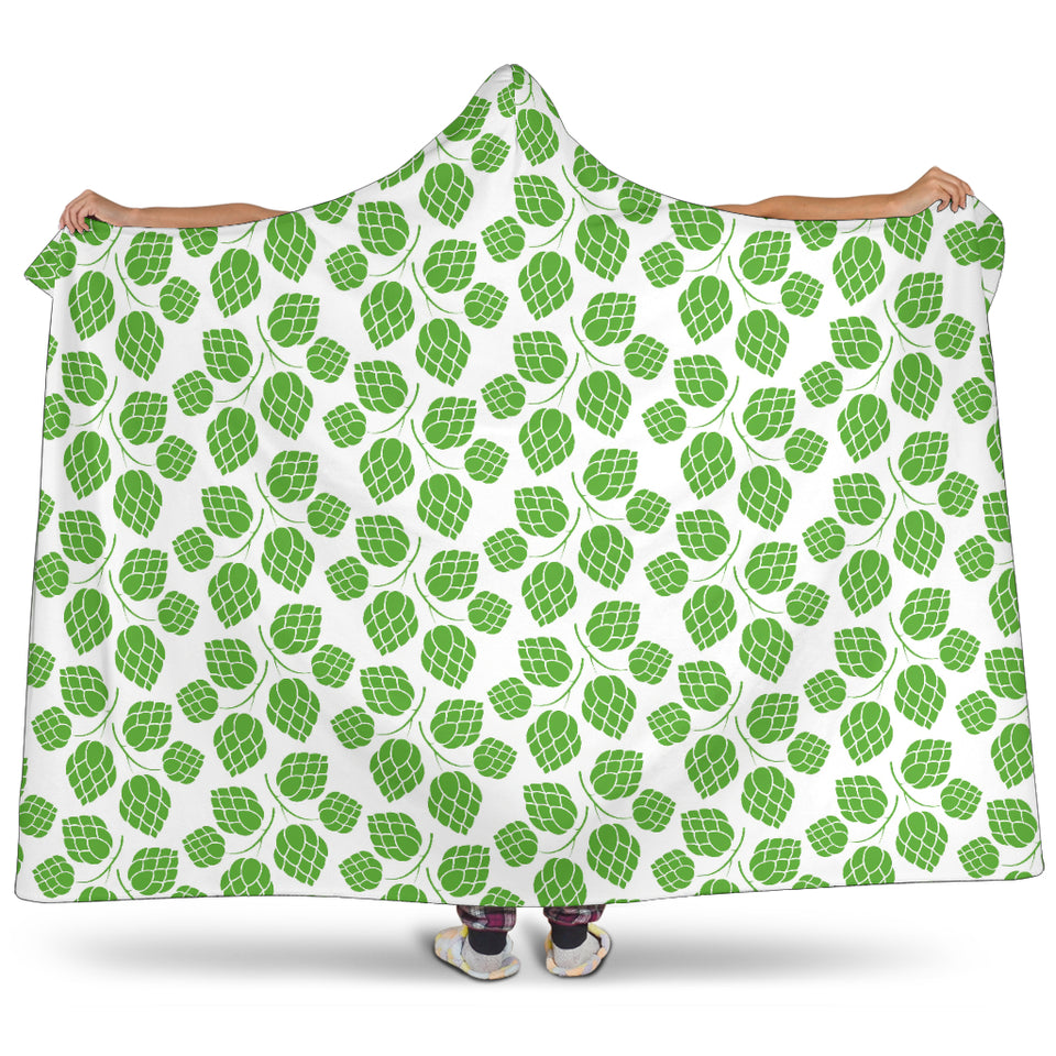 Hop Pattern Background Hooded Blanket