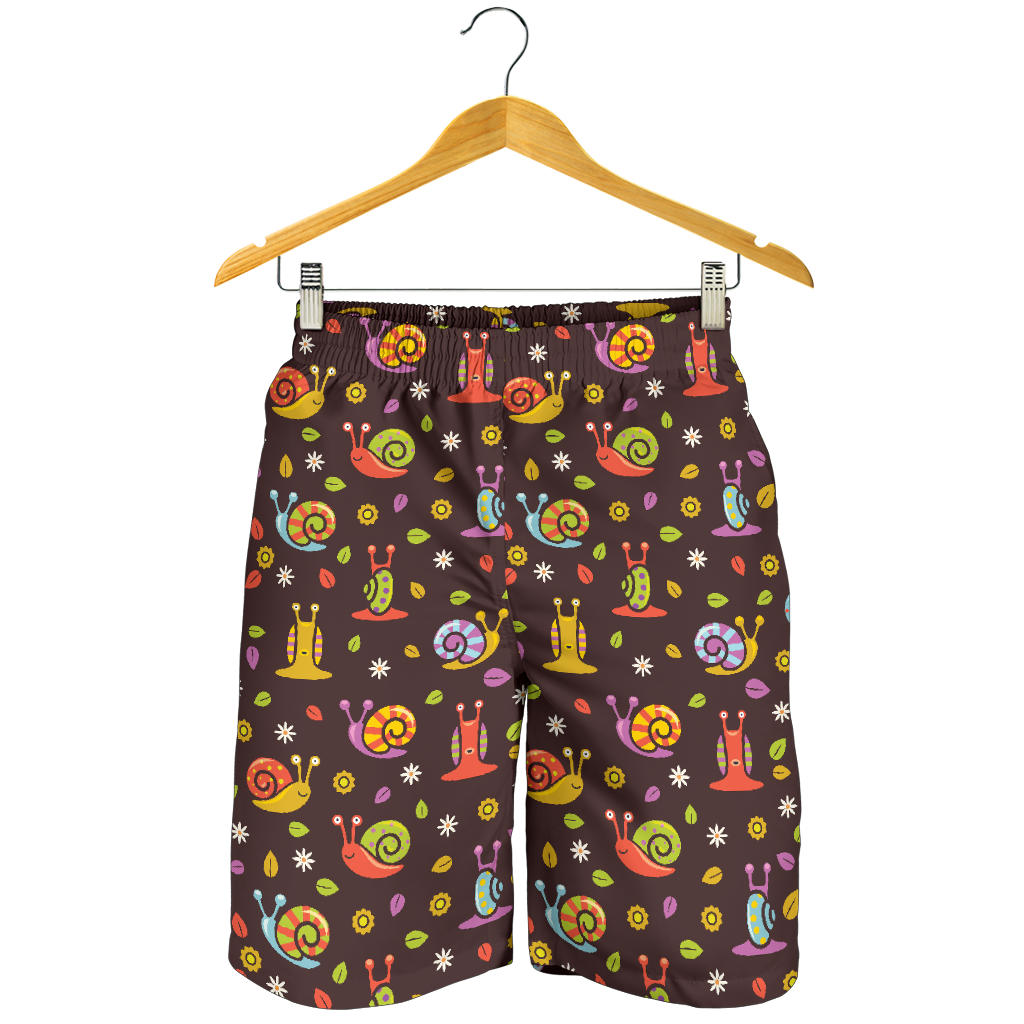 Snail Pattern Print Design 02 Men Shorts