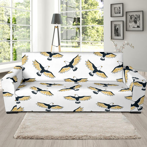 Eagle Pattern Print Design 03 Sofa Slipcover