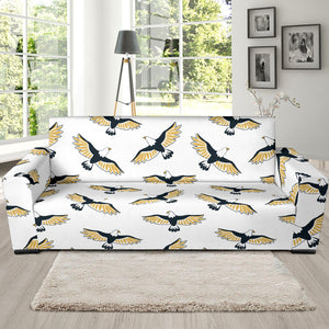 Eagle Pattern Print Design 03 Sofa Slipcover
