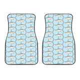 Swordfish Pattern Print Design 01 Front Car Mats