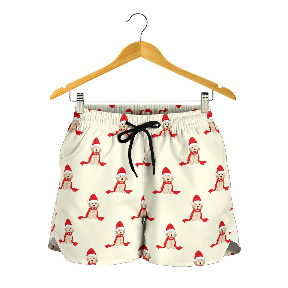 Golden Retriever Pattern Print Design 01 Women Shorts