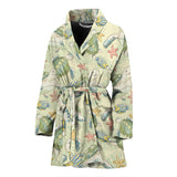 Hand Drawn Sea Turtle Fish Pattern Women'S Bathrobe