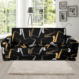 Saxophone Design Pattern Sofa Slipcover