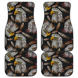 Eagle Pattern Print Design 05 Front and Back Car Mats