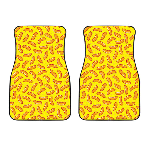 Sausage Pattern Print Design 01 Front Car Mats