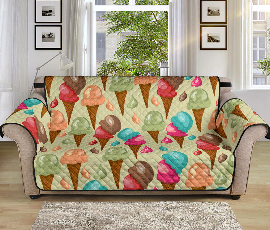 Colorful ice cream pattern Sofa Cover Protector