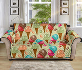 Colorful ice cream pattern Sofa Cover Protector