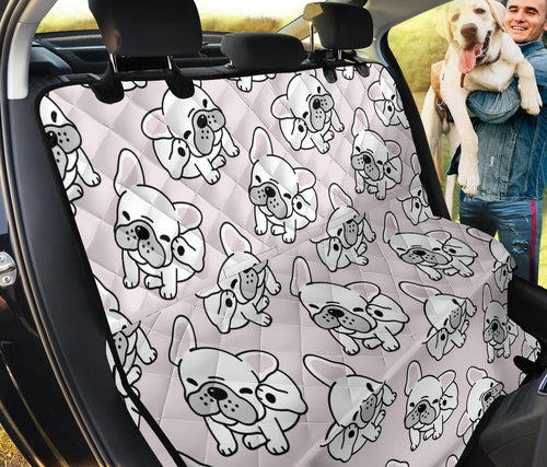 Cute French Bulldog Pattern Dog Car Seat Covers
