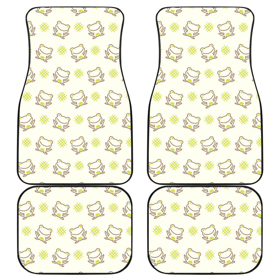 Cute Cartoon Frog Baby Pattern Front And Back Car Mats